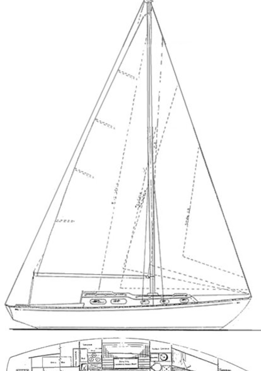 Allied Luders 33 sailboat