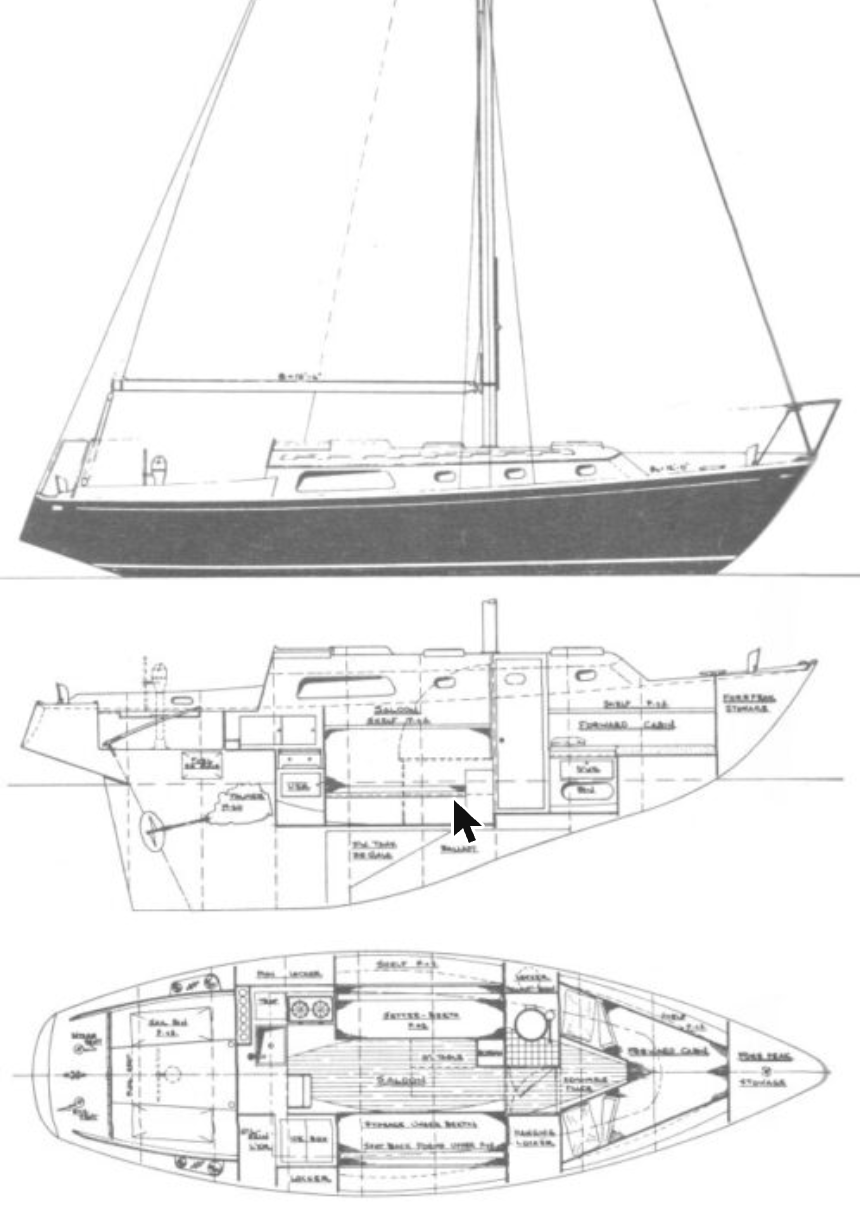 Cheoy Lee Luders 30 sailboat