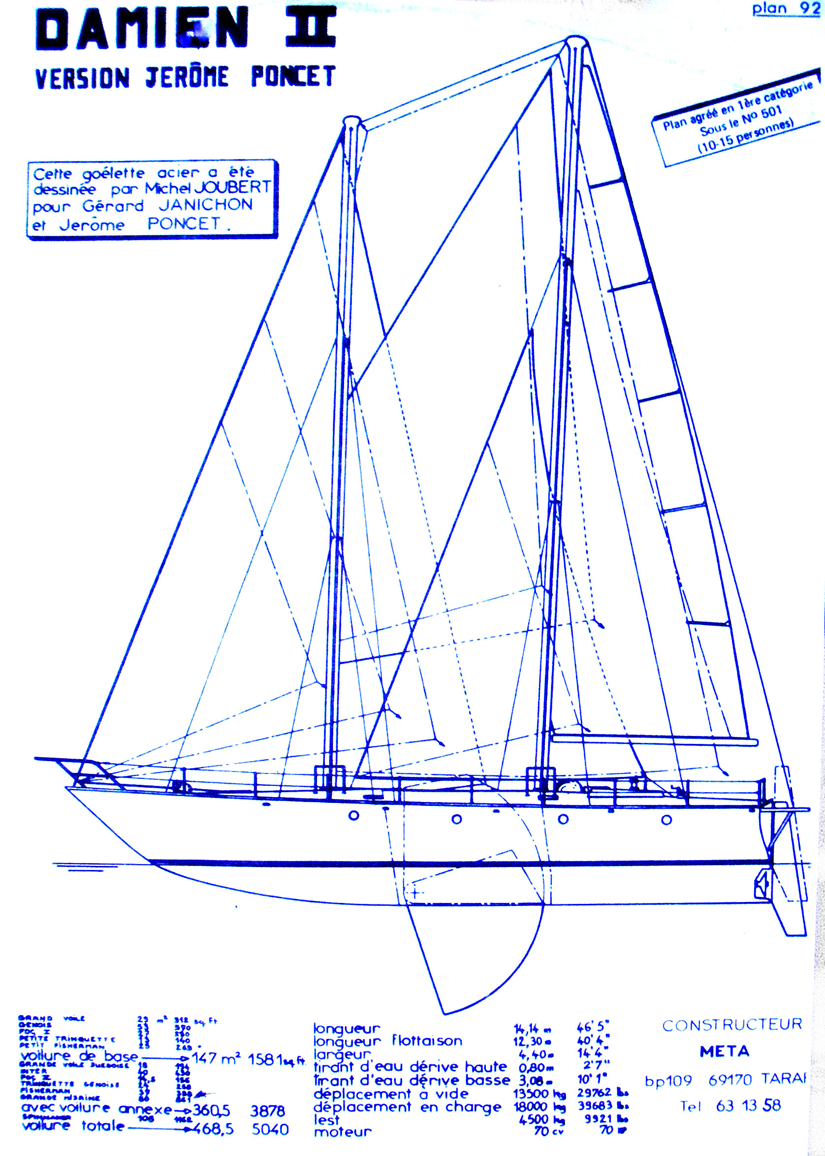 Damien II sailboat