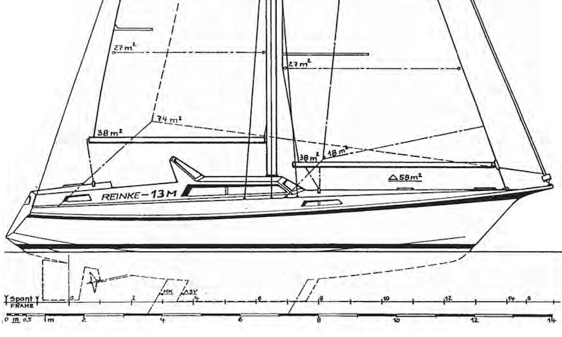 Reinke 13M sailboat