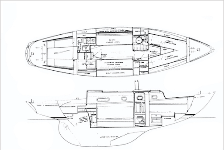 Rhodes Chesapeake 32 sailboat